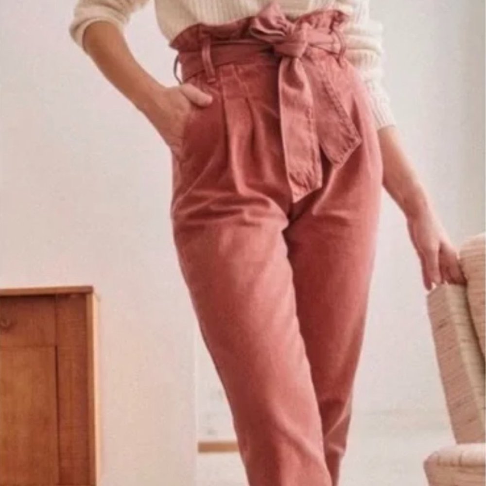 Sezane Austin Trousers in Rosewood *FLAWED*